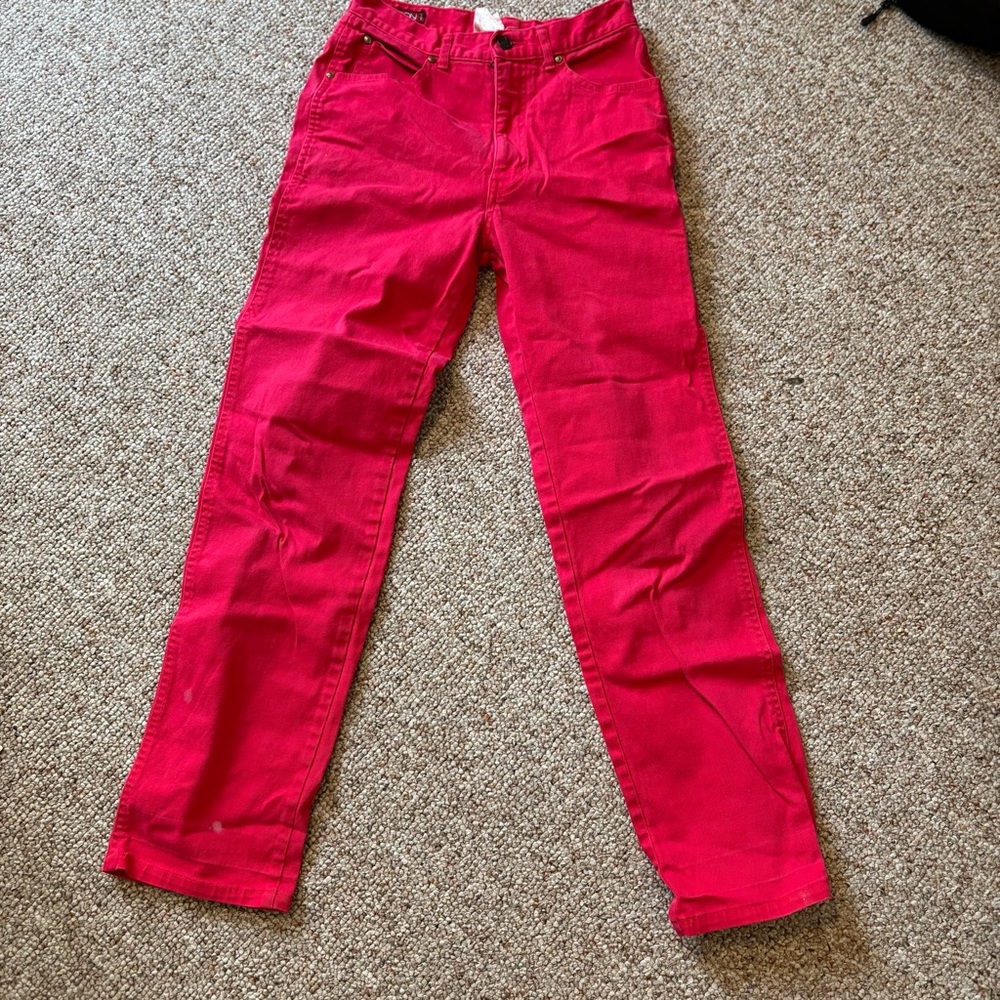 Vintage Sasson Jeans Bright Red 11 Women’s Sassoon